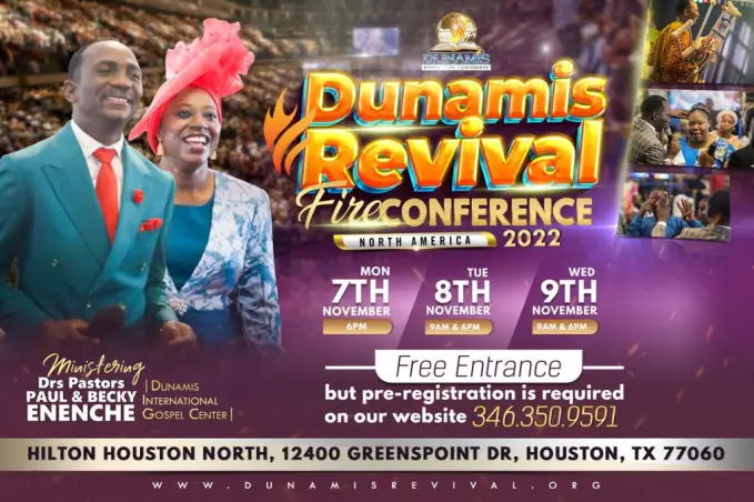 NORTH AMERICA REVIVAL FIRE CONFERENCE 2022With Dr Pst Paul and Dr Mrs Becky Enenche
